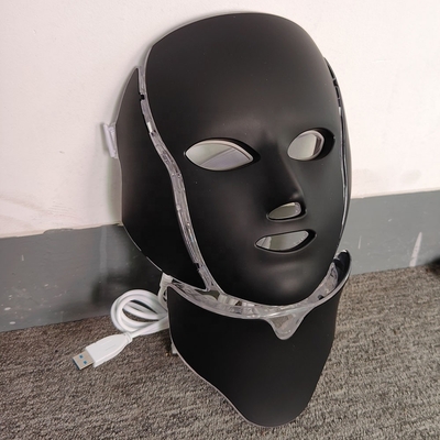 Masque en plastique 7 couleurs LED Light Therapy pour le resserrement de la peau et la réduction des rides