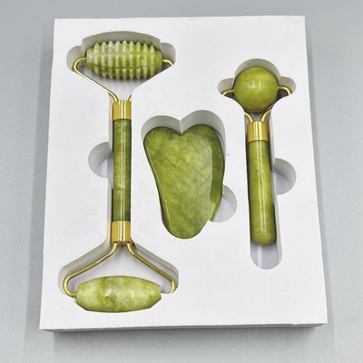 Découvrez le rituel ultime de soins de la peau avec le jeu de rouleaux de Gua Sha en jade de Xiuyan