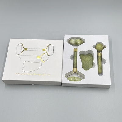 Découvrez le rituel ultime de soins de la peau avec le jeu de rouleaux de Gua Sha en jade de Xiuyan
