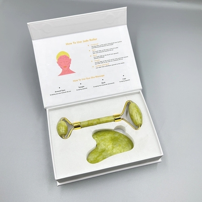 Découvrez le rituel ultime de soins de la peau avec le jeu de rouleaux de Gua Sha en jade de Xiuyan