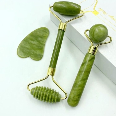 Masseur à rouleaux de jade à double face pour la beauté naturelle et le lifting du visage
