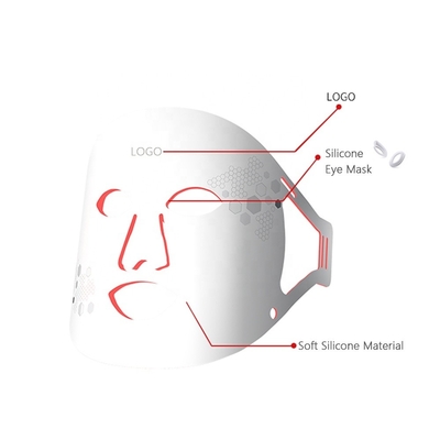 Masque facial LED en silicone pour raffermir les formes personnalisées et le poids net du produit 0,5 kg