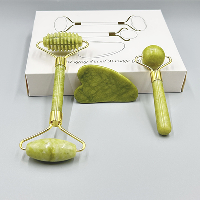 Lit de massage à rouleaux de jade thermothérapeutique pour maigrir outil de massage du visage 19*16*5cm