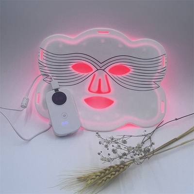 Hydratant Silicone Butterfly Masque facial LED fréquence d'entrée 5V/1A 2600mAH Durée 10/20min