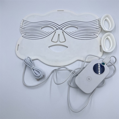 Zone cible nez Des formes personnalisées Masque facial LED en silicone pour blanchiment et plus