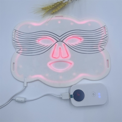 Zone cible nez Des formes personnalisées Masque facial LED en silicone pour blanchiment et plus