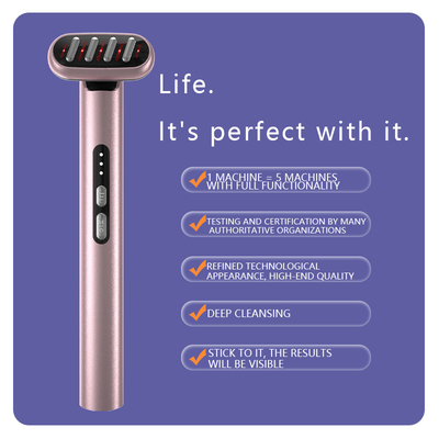 Masseur oculaire électrique RF EMS Baguette de beauté faciale Oeil appareil de beauté de massage Type C Plugs