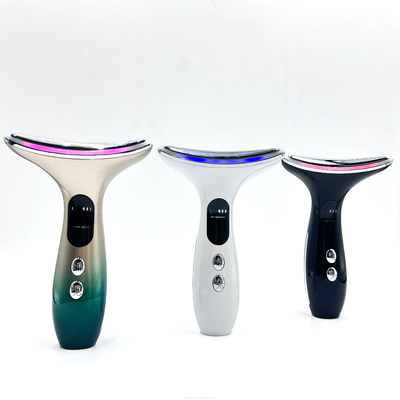 Dispositif à batterie à 3 têtes pour la beauté du cou Massageur électrique à l' acier inoxydable ABS