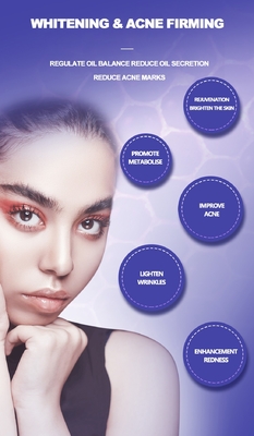 Masque facial de thérapie par lumière LED avec élimineur de pores et pulvérisateur de nettoyage de pores
