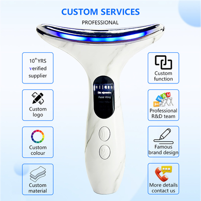 Dispositif électrique pour le cou et le visage pour éliminer les rides et les soins de la peau