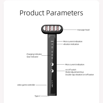 46G chauffage anti-vieillissement masseur oculaire stylo baguette pour le visage cou yeux corps EMS micro-courant