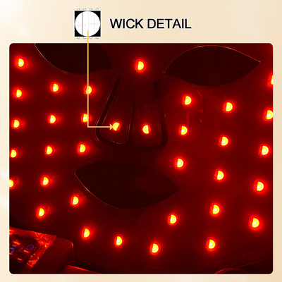 Masque LED infrarouge compact pour le traitement du visage par la lumière rouge