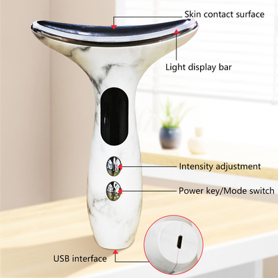 Massageur de visage pour le cou imperméable à l'eau pour lutter contre les rides et le raffermissement de la peau Puissance nominale 2,5 W