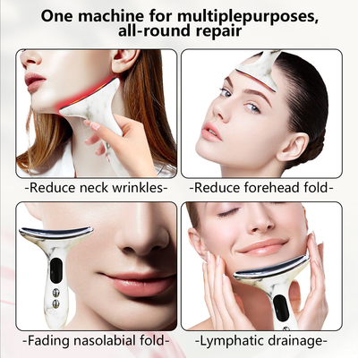 Dispositif de levage du visage multifonctionnel RF anti-rides avec 4 modes et acier inoxydable ABS