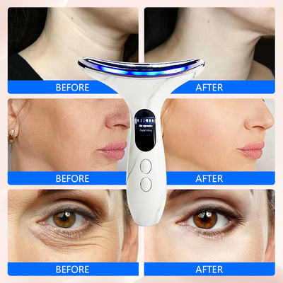 Dispositif de levage du visage multifonctionnel RF anti-rides avec 4 modes et acier inoxydable ABS