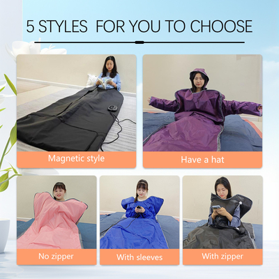 Couverture de sauna infrarouge en cuir en PU thermique imperméable pour la désintoxication de la perte de poids personnalisée