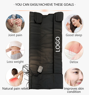 Couverture de sauna infrarouge en cuir en PU thermique imperméable pour la désintoxication de la perte de poids personnalisée