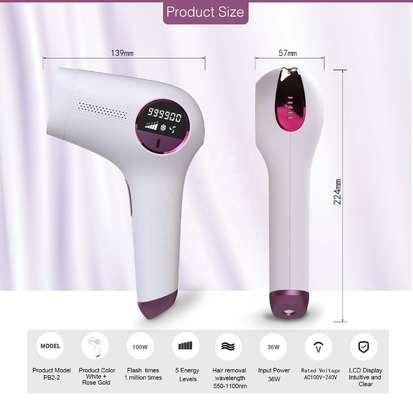 999900 Flashes Dispositif d'épilation IPL pour femmes Corps permanent Bikini Jambe bras Visage
