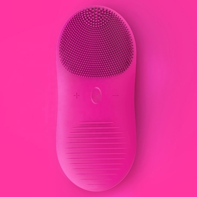 Nettoyeur de pores à double face Mini brosse de nettoyage du visage avec technologie ultrasonique