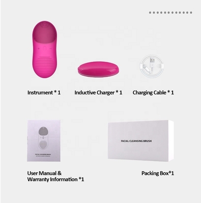 130*56*28 pinceau de lavage du visage en silicone avec charge sans fil et massage imperméable à l'eau IPX6