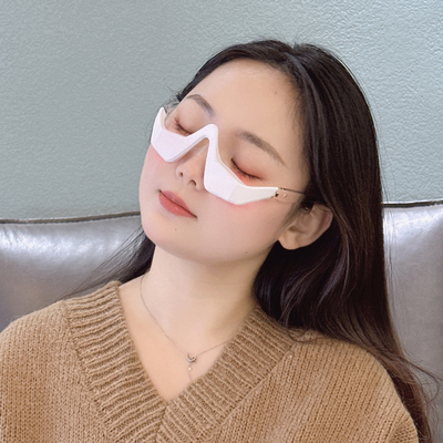 NO Masseur pour les yeux imperméable 2 en 1 Appareil avec thérapie par lumière rouge et EMS à micro-courant