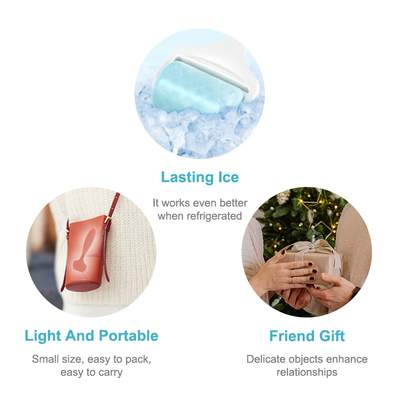 Mini rouleau de glace en silicone pour salon de beauté en acier inoxydable ABS