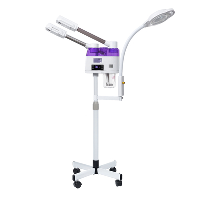NO Application contrôlée machine à vapeur chaude froide pour le visage pour les soins de la peau et le SPA du visage en blanc