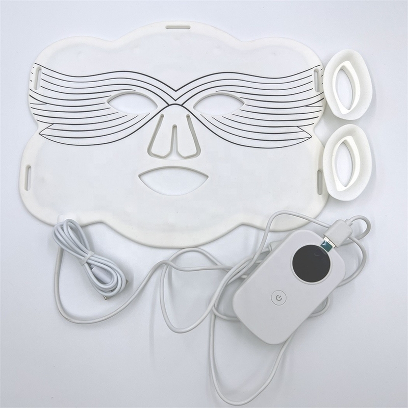 Masque facial LED en silicone pour raffermir les formes personnalisées et le poids net du produit 0,5 kg