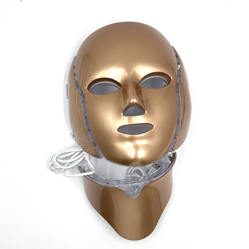 Non imperméable à l'eau 7 couleurs masque facial LED pour le blanchiment et le traitement de l'acné Anti-gonflement