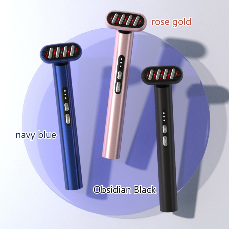 Masseur oculaire électrique RF EMS Baguette de beauté faciale Oeil appareil de beauté de massage Type C Plugs