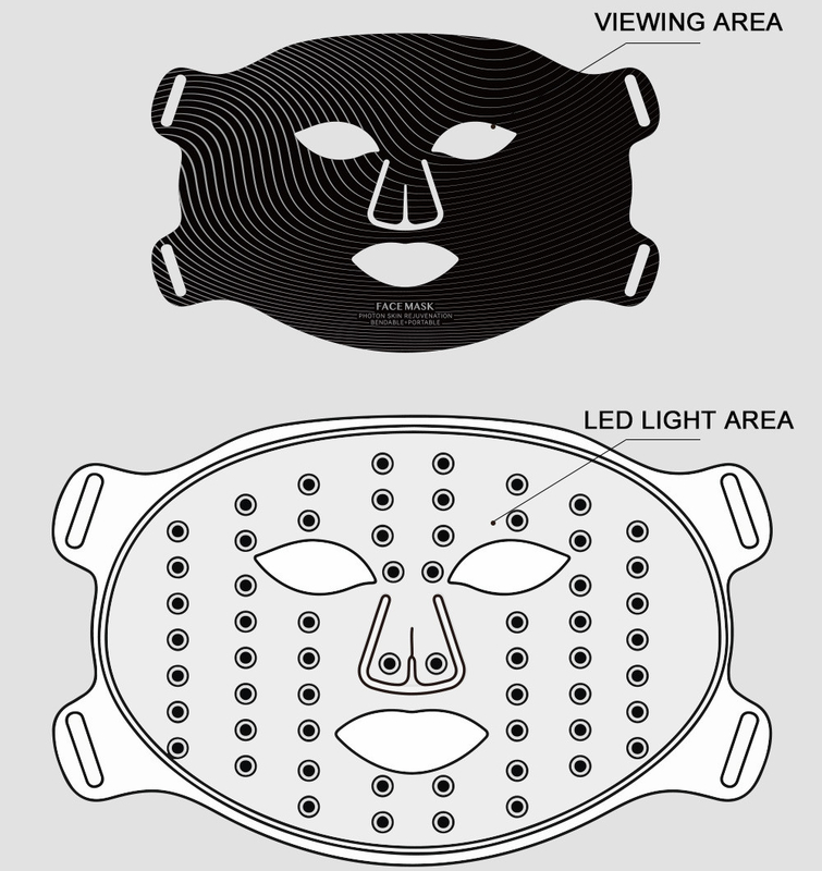 2024 Za Plugs Type Comfort Silicone haute énergie lumière infrarouge 850nm masques à LED