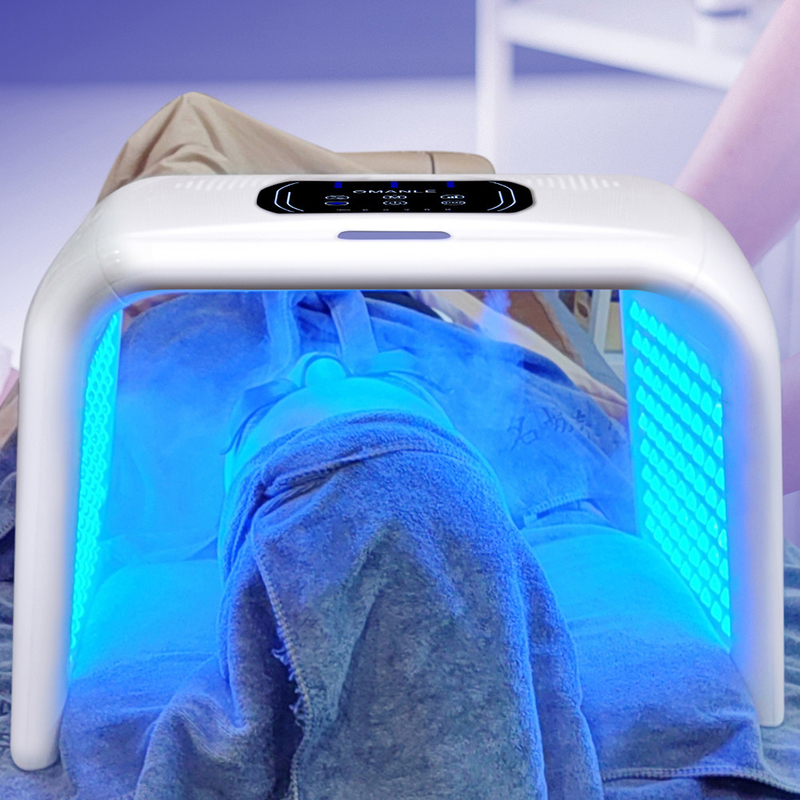 45W LED debout Masque facial Lumière thérapie pour l' élimination des rides de l' acné 7 couleurs lumière rouge