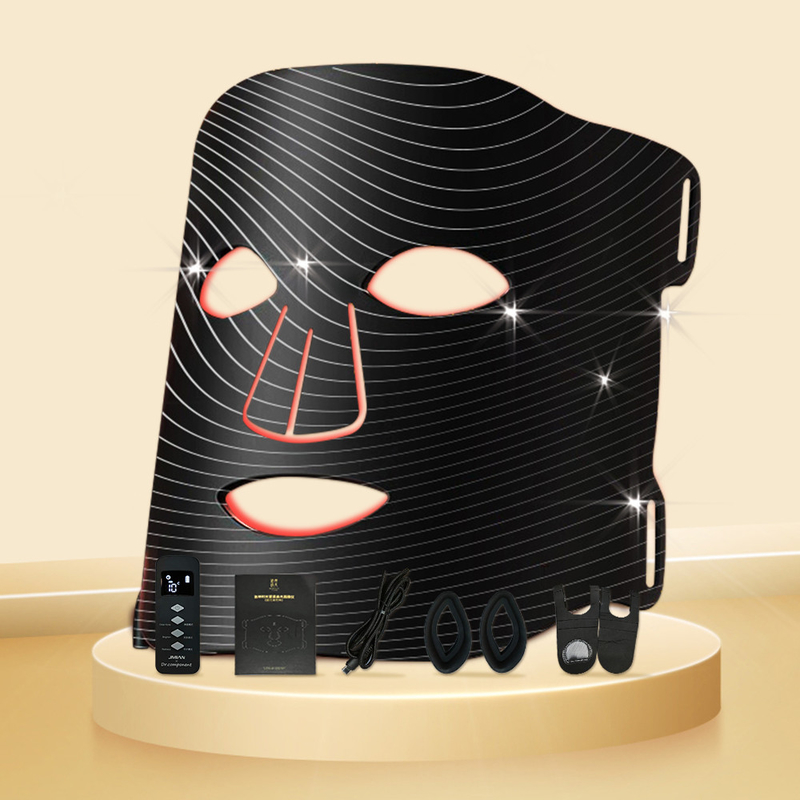 Masque de luminothérapie à LED à domicile 1060nm Appareil facial rouge pour un traitement compact et portable