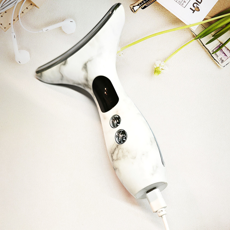 Dispositif hydraulique pour le cou et le visage anti-rides électrique pour le levage du cou 7 en 1 Dispositif de levage du visage