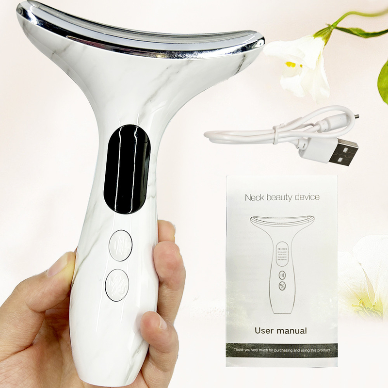 Appareil électrique de massage du cou avec fonction anti-âge 3 en 1 Massage facial et oculaire