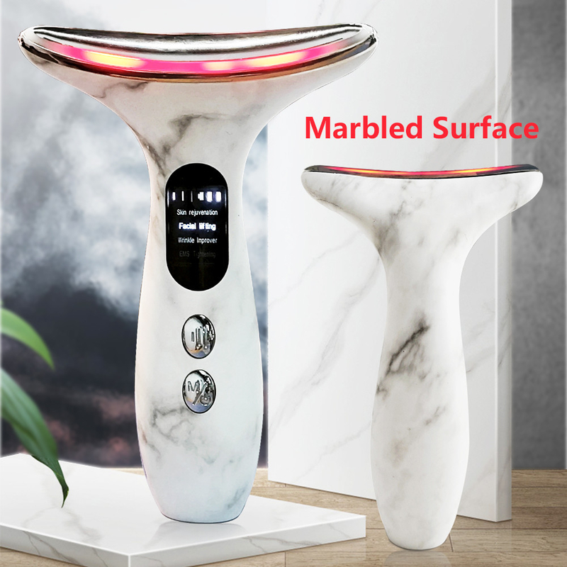Dispositif de levage du visage multifonctionnel RF anti-rides avec 4 modes et acier inoxydable ABS