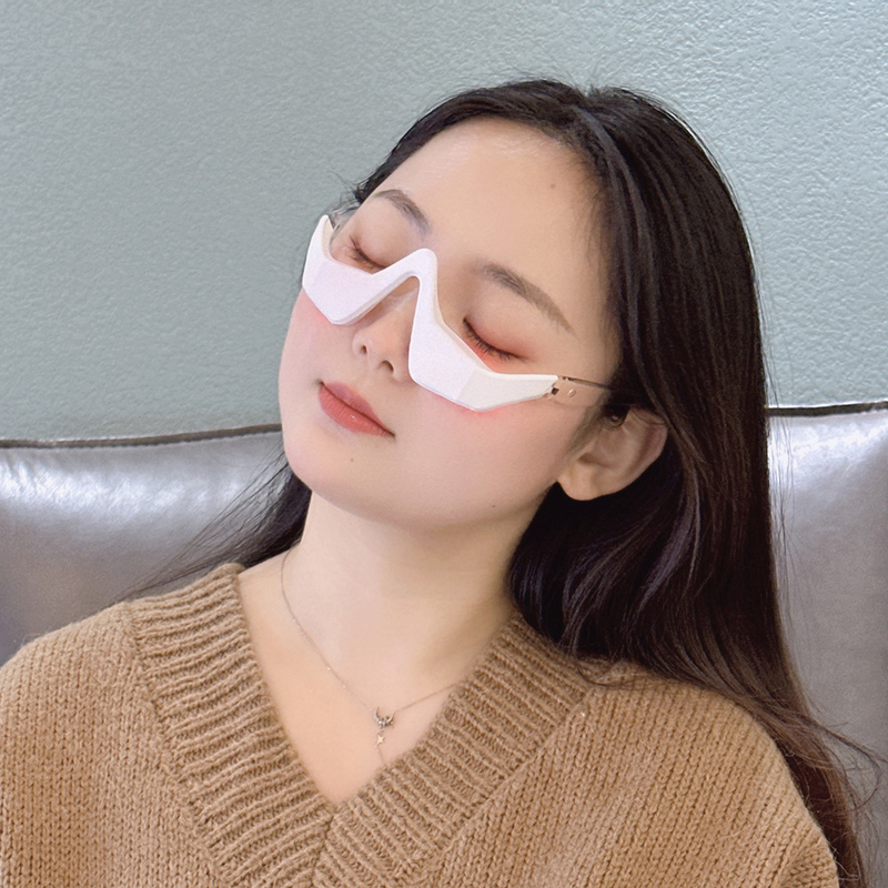 NO Masseur pour les yeux imperméable 2 en 1 Appareil avec thérapie par lumière rouge et EMS à micro-courant