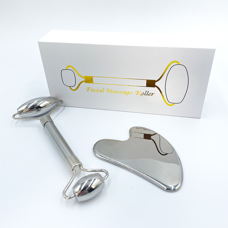 Rouleau de massage pour soins de santé en acier inoxydable 304 avec logo personnalisé