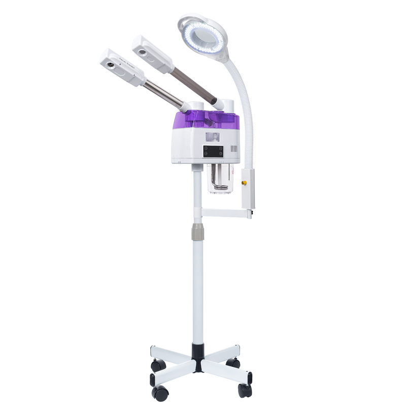 NO Application contrôlée machine à vapeur chaude froide pour le visage pour les soins de la peau et le SPA du visage en blanc