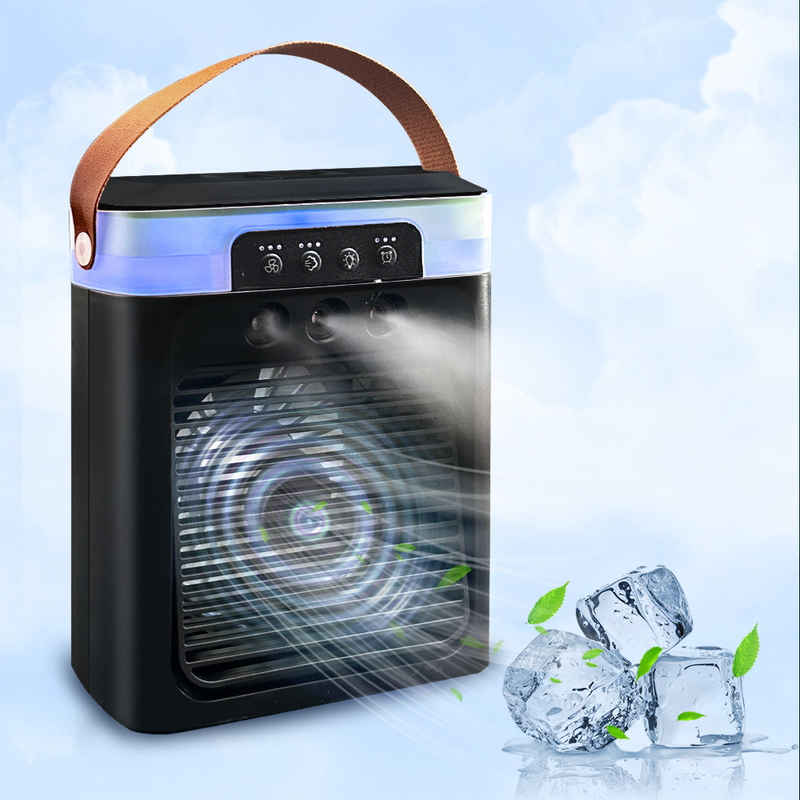 Logo d'impression à écran de soie 2024 Design Mini USB Portable Ventilateur rechargeable avec batterie